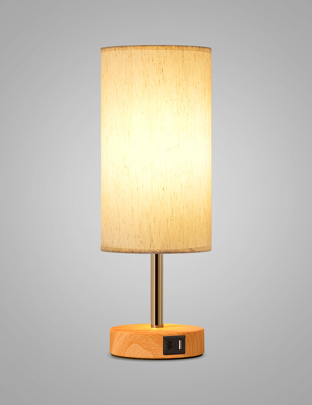 Bedside Lamps with USB Port - 3 Way Dimmable Touch Control Table Lamp (Single) | Yarra-Decor