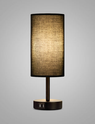 Bedside Lamps with USB Port - 3 Way Dimmable Touch Control Table Lamp (Single) | Yarra-Decor