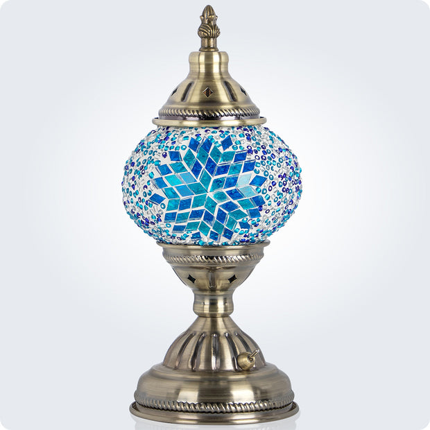 Turkish Moroccan Handmade Tiffany Mosaic Glass Lamps - Exquisite, Portable, and Rechargeable Battery 2000mAh | Yarra-Decor