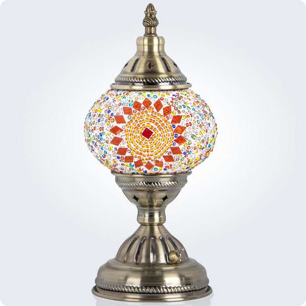 Turkish Moroccan Handmade Tiffany Mosaic Glass Lamps - Exquisite, Portable, and Rechargeable Battery 2000mAh | Yarra-Decor