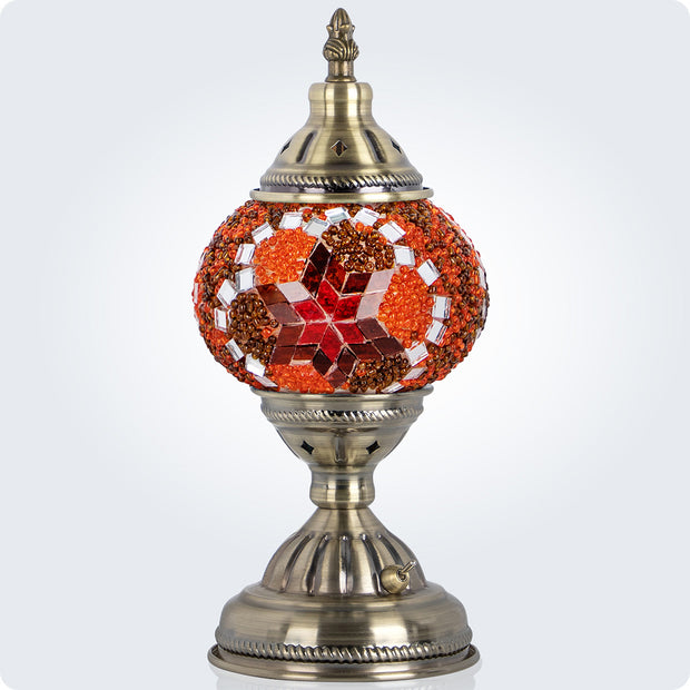 Turkish Moroccan Handmade Tiffany Mosaic Glass Lamps - Exquisite, Portable, and Rechargeable Battery 2000mAh | Yarra-Decor