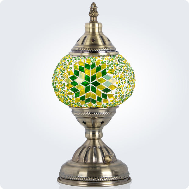 Turkish Moroccan Handmade Tiffany Mosaic Glass Lamps - Exquisite, Portable, and Rechargeable Battery 2000mAh | Yarra-Decor