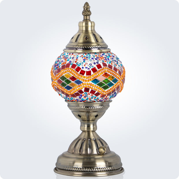 Turkish Moroccan Handmade Tiffany Mosaic Glass Lamps - Exquisite, Portable, and Rechargeable Battery 2000mAh | Yarra-Decor